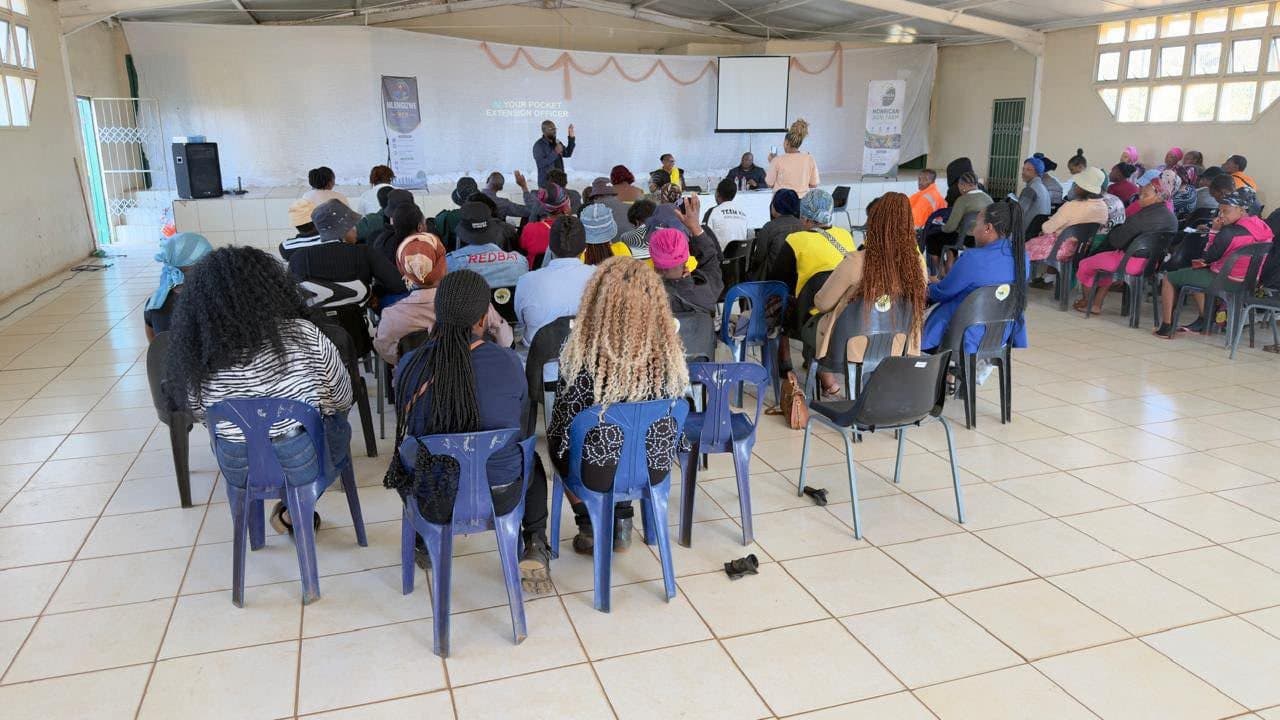 Farmers and community members gathered at a workshop